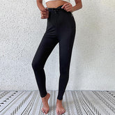 Leggings mit hoher Taille und Bindeband